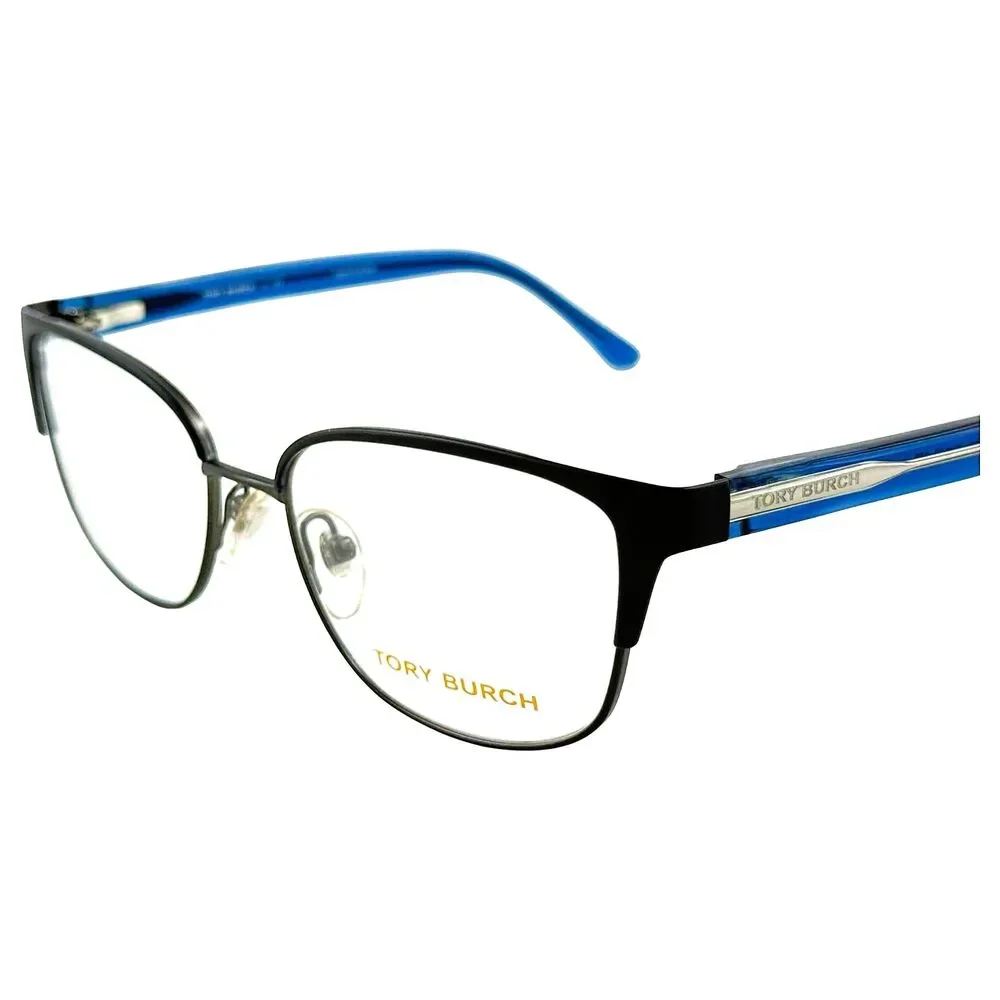 Tory Burch TY1052 Womens Metal Eyeglass Frame 3196 Navy Pewter 51-16